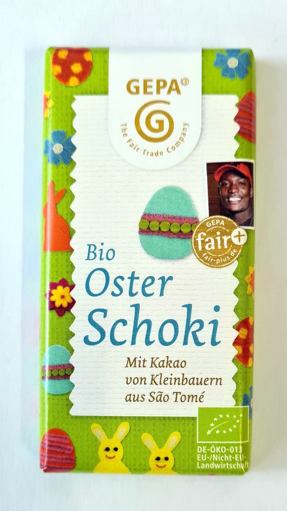 BIO mini velikonoční čokoláda 15 g GEPA